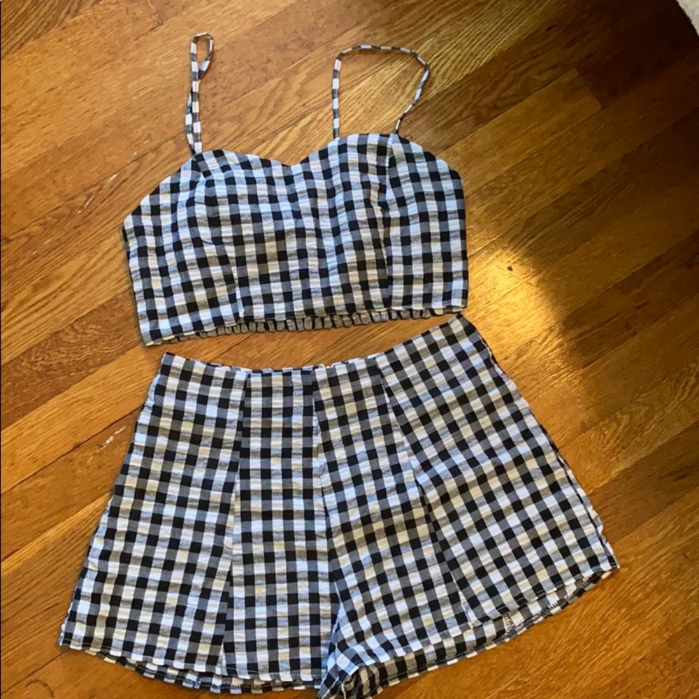 LF GINGHAM 2 PIECE